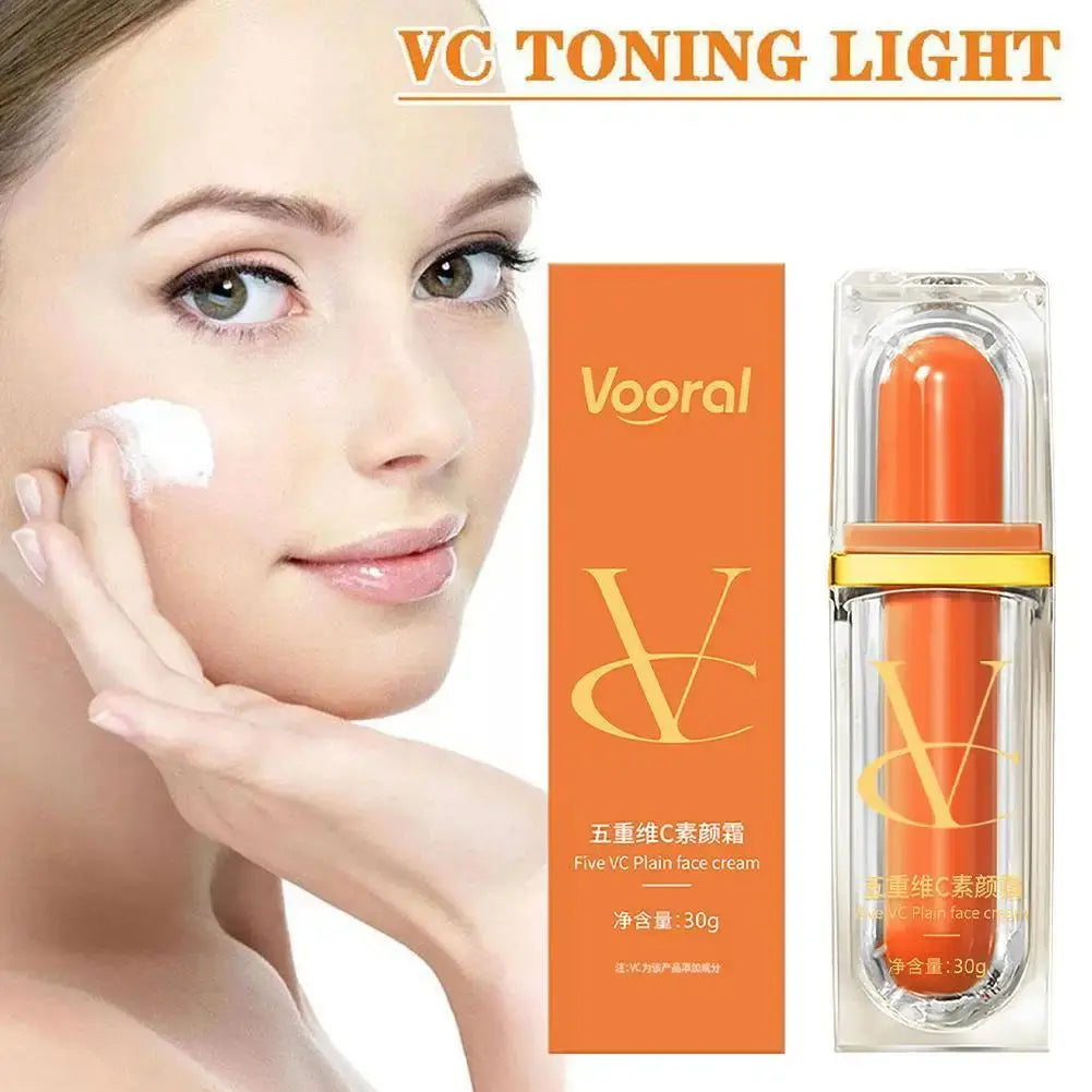 30g Vitamin C Makeup Cream Concealer Moisturizer Brighten Skin Natural  Anti Aging Whitening Facial Cosmetics Bb Cream Korean High Class Cosmetics