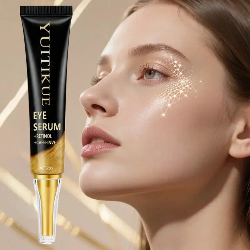 YUITIKUE Caffeine Eye Cream 20g - Fast-Acting Firming & Lifting, Energizes Eye Area, Day & Night Use, Reduces Puffiness High Class Cosmetics