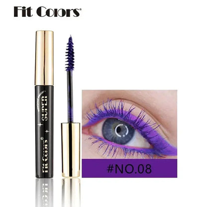 Colored Mascara Makeup 4D Silky Natural Long Eyelashes Mascara Waterproof Long-lasting Extension Thick Lasting Curling Mascara High Class Cosmetics