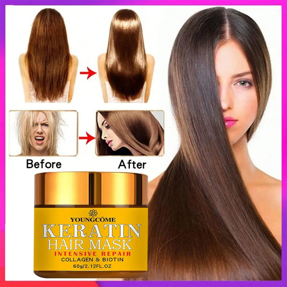 Hair Repairs Hair Mask Biotin Collagen Keratin Treatment Hairs Conditioner Hair Essential Oil Nourishing for Dry Damaged High Class Cosmetics