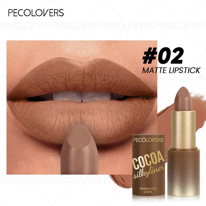 1pcs Multi-color Lipstick, Brown Lip Gloss, Waterproof and Long-lasting, Full and Charming Lips, Lip Cosmetics High Class Cosmetics