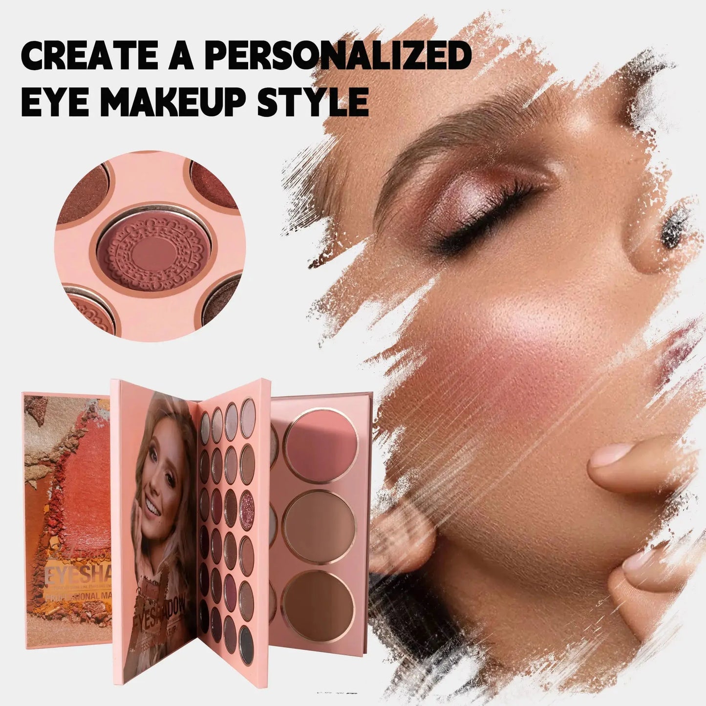 54-color Professional Makeup Palette Book Cosmetics Palette Matte Pearlescent Blush Highlight Contouring All-in-one Cosmetics High Class Cosmetics