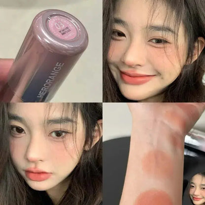 Korean Liquid Powder Blusher Natural Enhancement Color Low Saturation Matte Multi-purpose Powder Blusher Liquid Water Gloss High Class Cosmetics