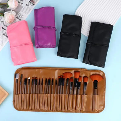 Professional 24Pcs Beauty Brush Set Includes All Makeup Brushes with Organizer Bag for Personal and Travel UseHot High Class Cosmetics