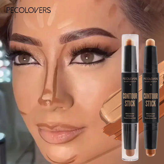 Double Head Highlight Pen Face Make Up Liquid Waterproof Contouring Foundation Contour Makeup Concealer Stick Pencil Cosmetics High Class Cosmetics