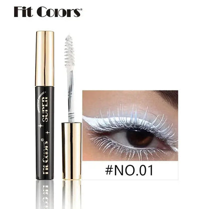 Colored Mascara Makeup 4D Silky Natural Long Eyelashes Mascara Waterproof Long-lasting Extension Thick Lasting Curling Mascara High Class Cosmetics