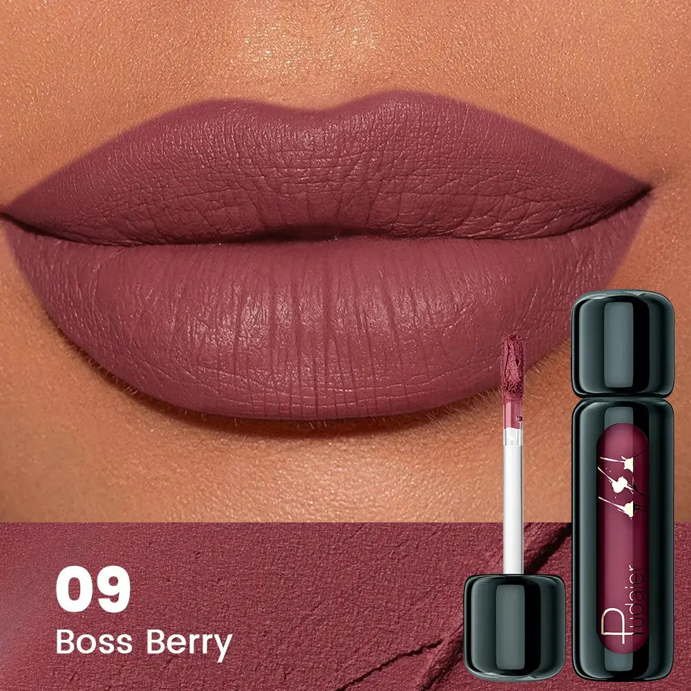 1pc Matte Velvet Lip Gloss, Highly Saturated Liquid Lip Mud, Non-Stick Long Lasting, All Skin Tones Compatible,Mother's Day Gift High Class Cosmetics