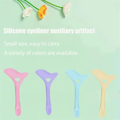 Wholesale  Multi-functional Eyeliner Stencil Wing Tips Silicone Eyeliner Aid Drawing Lipstick Wearing Aid Reusable Makeup Tools High Class Cosmetics