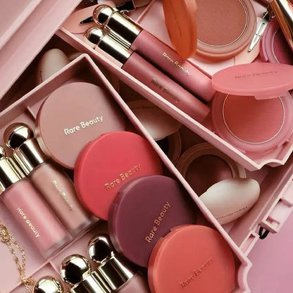Rare Beauty Creamy Powder Blush Soft Focus Luminous Glow Buildable Pigment Lightweight Long Lasting Non-Fading Rosy Cheek Makeup High Class Cosmetics