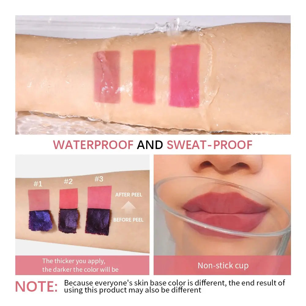 Long Lasting Lip Inks Korean Matte Lip Tint Peel Off Matte Tick for Lips Stick Free Shipping Liquid Lipstick Waterproof Makeup High Class Cosmetics
