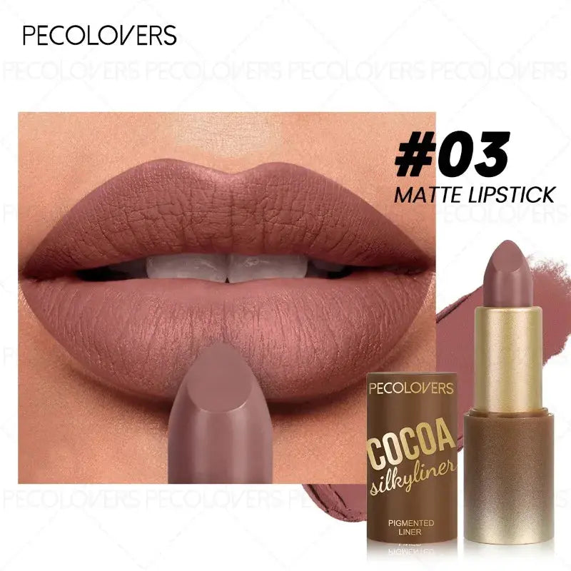 1pcs Multi-color Lipstick, Brown Lip Gloss, Waterproof and Long-lasting, Full and Charming Lips, Lip Cosmetics High Class Cosmetics