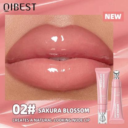QIBEST Mirror Pearl Lipgloss Long Lasting Moisturizing Lipstick Shine Glitter Lip Glaze Non Stick Cup Jelly Pout Lip Tint Makeup High Class Cosmetics