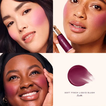 Rare Beauty Liquid Blush Silky and Glides On Smoothly Nature Long Lasting Plump Happy Hope Delight Stained Lipstick Gloss Makeup High Class Cosmetics