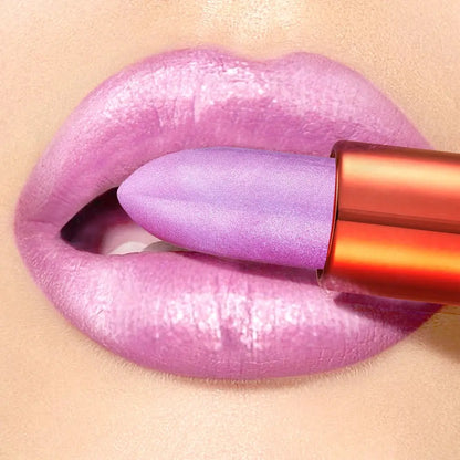 Rose smoke powder, bright starry sky, glossy velvet texture, durable, make your lips shiny, waterproof, anti-fouling. High Class Cosmetics