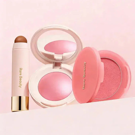 Rare Beauty 3D Face Bronze Contour Stick Smooth Lasting Waterproof Makeup Soft Pinch Mashed Potato Blusher Cream Liquid Blusher High Class Cosmetics