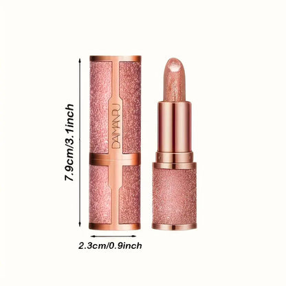 Rose smoke powder, bright starry sky, glossy velvet texture, durable, make your lips shiny, waterproof, anti-fouling. High Class Cosmetics