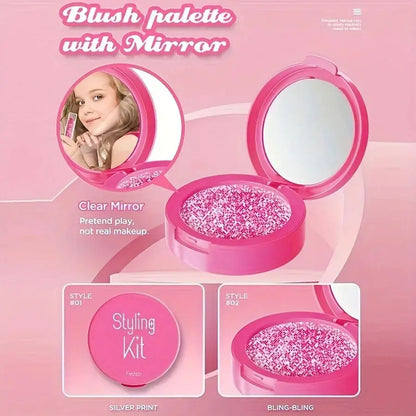Children's Makeup Toy Set Simulated Beauty Makeup Box Set No Smearing No Liquid 10 Piece Non-toxic Set (Non Real Makeup) High Class Cosmetics