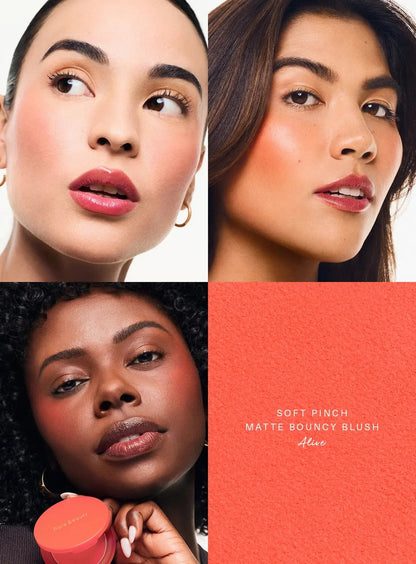 Rare Beauty Soft Pinch Matte Bouncy Cushiony Cream-to-powder Blush Airy And Lightweight Soft Pinch Liquid Blush Natural Flush High Class Cosmetics