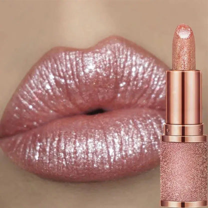 Glitter Lipstick Temperature Color Changing Long Lasting Lip Tint Waterproof Red Pink Sexy Lips Cosmetics Makeup High Class Cosmetics