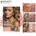 54-color Professional Makeup Palette Book Cosmetics Palette Matte Pearlescent Blush Highlight Contouring All-in-one Cosmetics