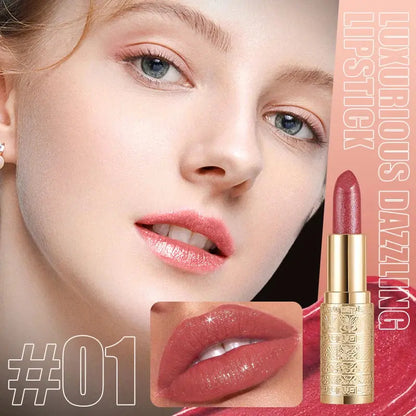 Shining lipstick, long-lasting formula, vibrant colors, easy to apply, suitable for beginners, creating amazing lip makeup High Class Cosmetics