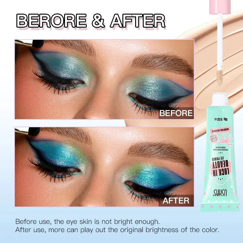 USHAS Eye primer, long-lasting makeup effect, modifies eye skin tone, enhances eye makeup color, and creates perfect eye makeup High Class Cosmetics