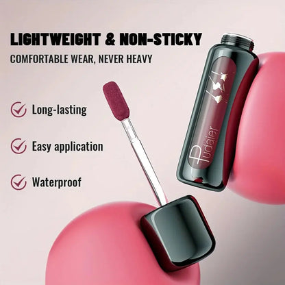 1pc Matte Velvet Lip Gloss, Highly Saturated Liquid Lip Mud, Non-Stick Long Lasting, All Skin Tones Compatible,Mother's Day Gift High Class Cosmetics