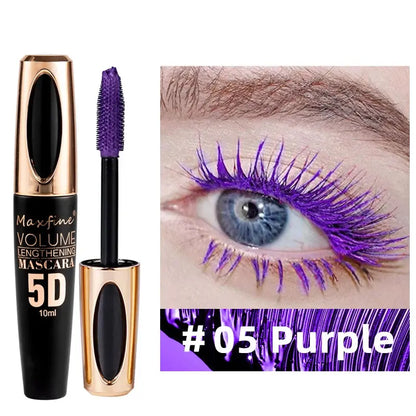5D Silk Mascara with Big Eyes, Strong and Lasting Black Content and Length, Waterproof and Non-caking, and Prolonged Mascara. High Class Cosmetics