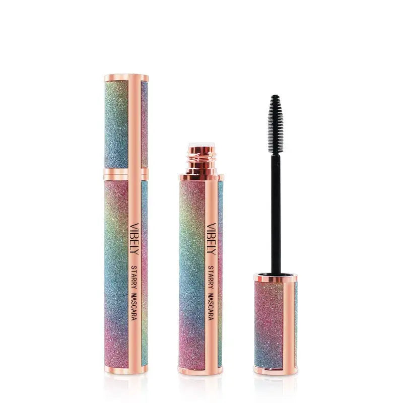 4D Brilliant Starry Sky Black  Mascara Slim, Thick, Curled, Waterproof, Long lasting, Non Staying Mascara High Class Cosmetics