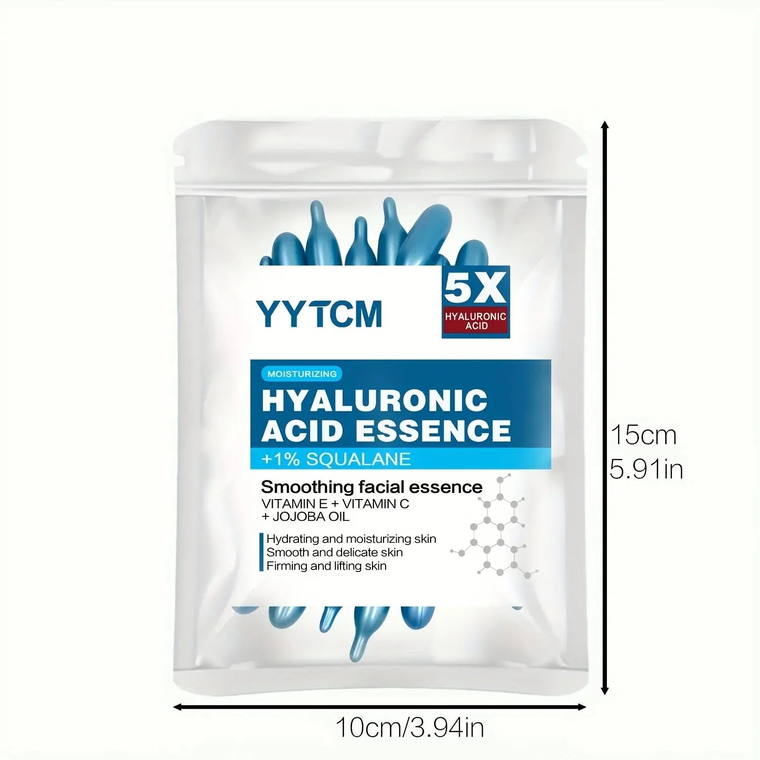 Hyaluronic acid deep moisturizing capsule essence, deep moisturizing and brightening skin essence (0.4gx30 capsules)/bag -1 bag High Class Cosmetics