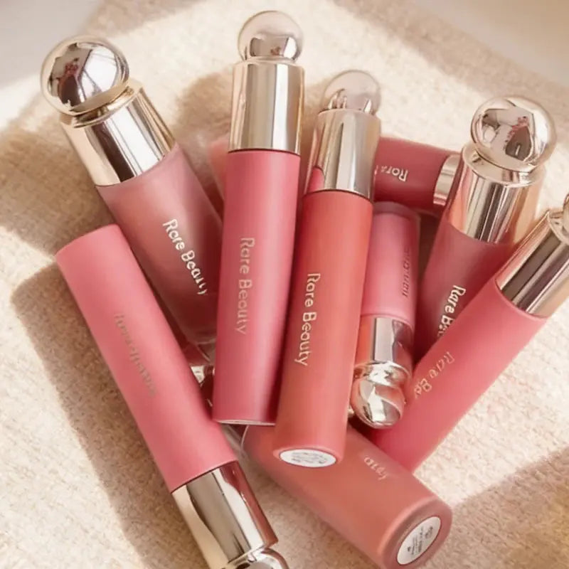 Rare Beauty Glossy Smooth and Transparent Lipsticks That Complement Various Makeup Looks Liquid Blushes Touch of Makeup Flair High Class Cosmetics