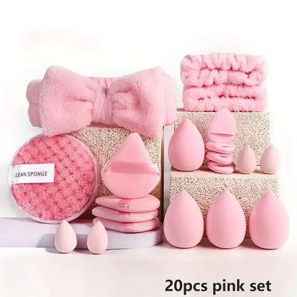 33pcs beauty set makeup kit  large and small beauty sponges for flawless makeup application and removal of makeup full set High Class Cosmetics