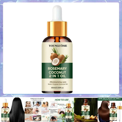 Rosemary Oil Hair Essential Coconut Oil Improve Hair Loss And Nourishes Strengthen Hair Roots Scalp Treatment Hair Care High Class Cosmetics