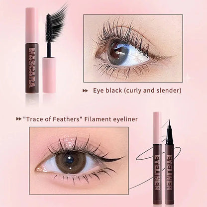 Gift Box 9-piece Lipstick Powder Mascara Eyebrow Pencil Set High Class Cosmetics
