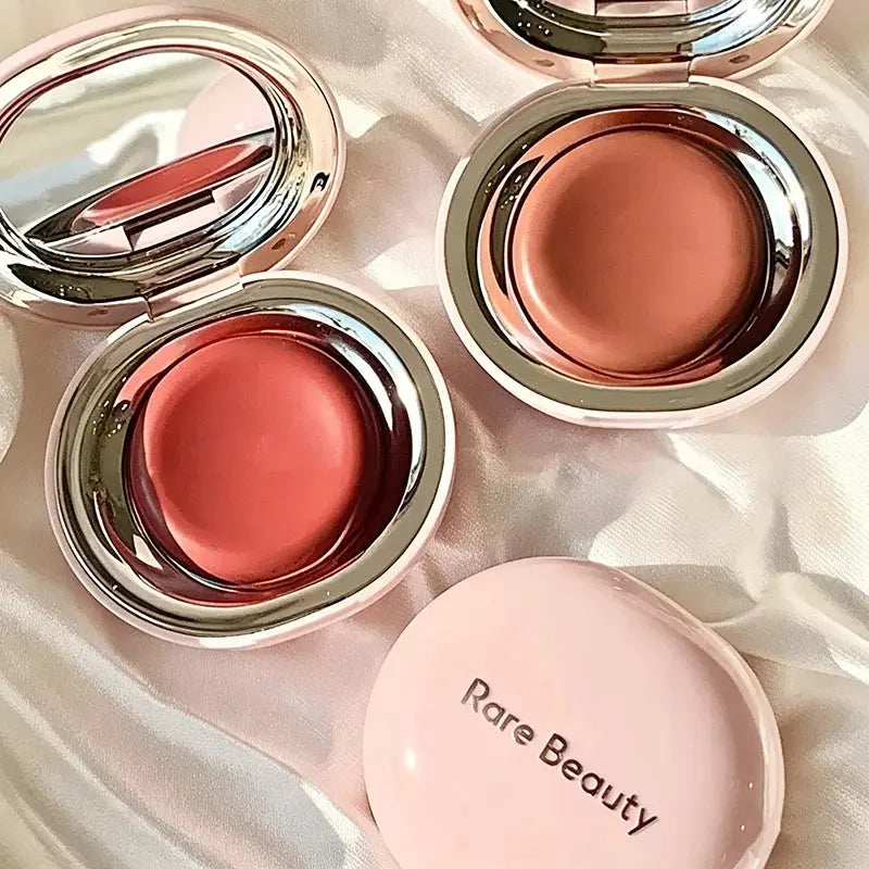 Rare Beauty Creamy Powder Blush Soft Focus Luminous Glow Buildable Pigment Lightweight Long Lasting Non-Fading Rosy Cheek Makeup High Class Cosmetics