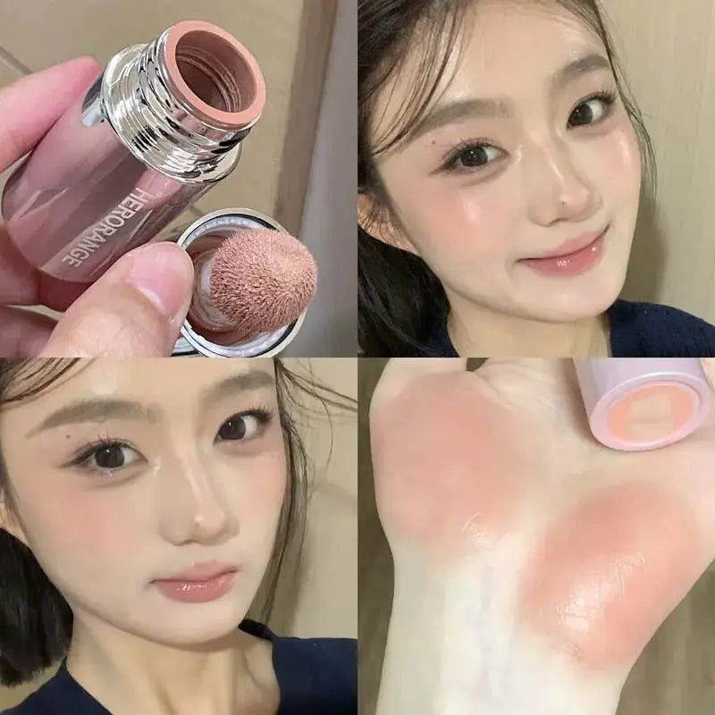 Korean Liquid Powder Blusher Natural Enhancement Color Low Saturation Matte Multi-purpose Powder Blusher Liquid Water Gloss High Class Cosmetics
