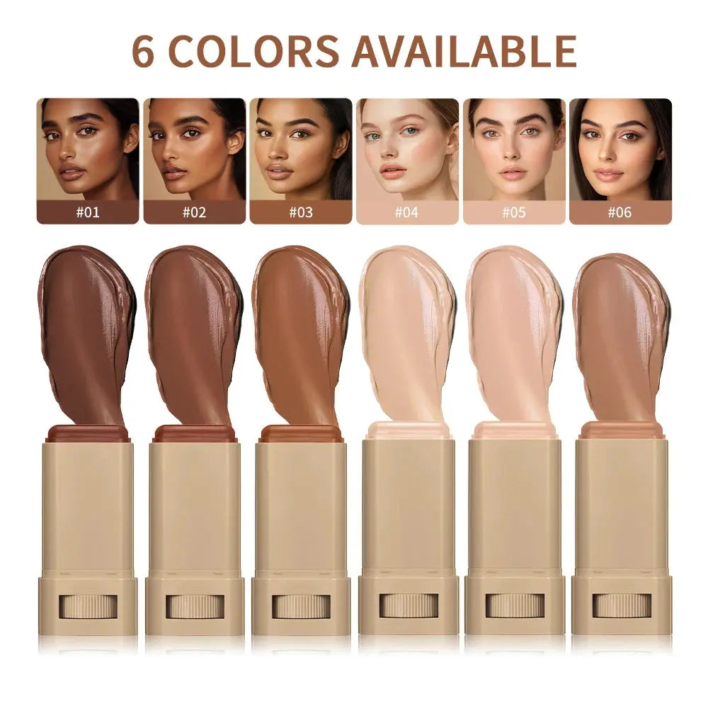 Skin Tint Stick Waterproof Nourishing Solid Tinted Serum Foundation Skin Tint Balm Face Tinted Face Contour Stick Makeup High Class Cosmetics