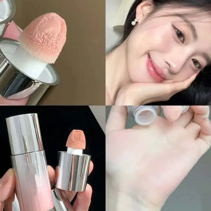 Korean Liquid Powder Blusher Natural Enhancement Color Low Saturation Matte Multi-purpose Powder Blusher Liquid Water Gloss High Class Cosmetics