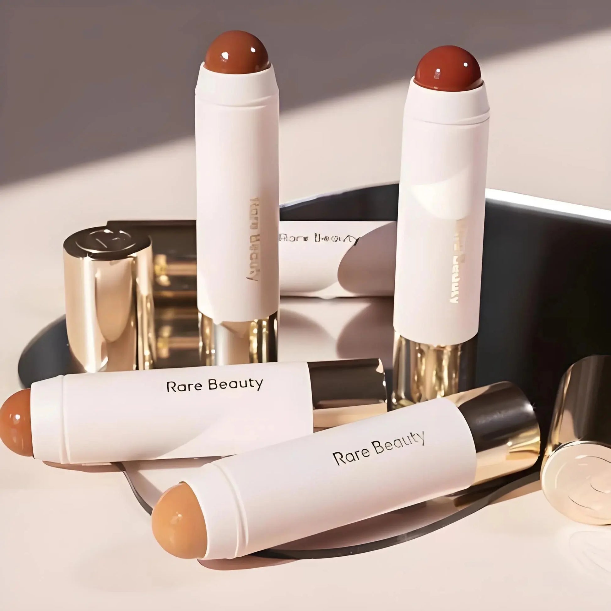 Rare Beauty Always Sunny Happy Sol Silky Three-dimensional Bronze Contour Stick Natural Matte Suitable for Nose Shadow Makeup High Class Cosmetics