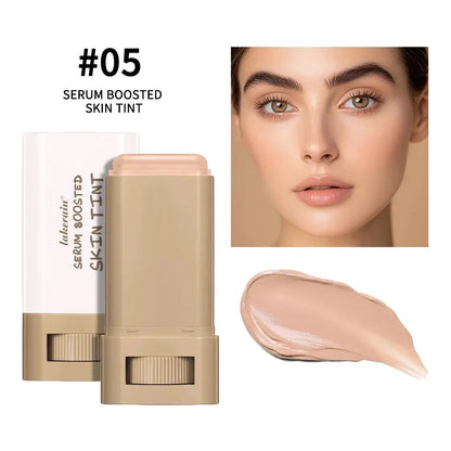 New Balm Serum Boosted Skin Tint Silky Texture Moisturizing Coverage Plumper Even Skin Tone Best Stick Foundation Travel Makeup High Class Cosmetics