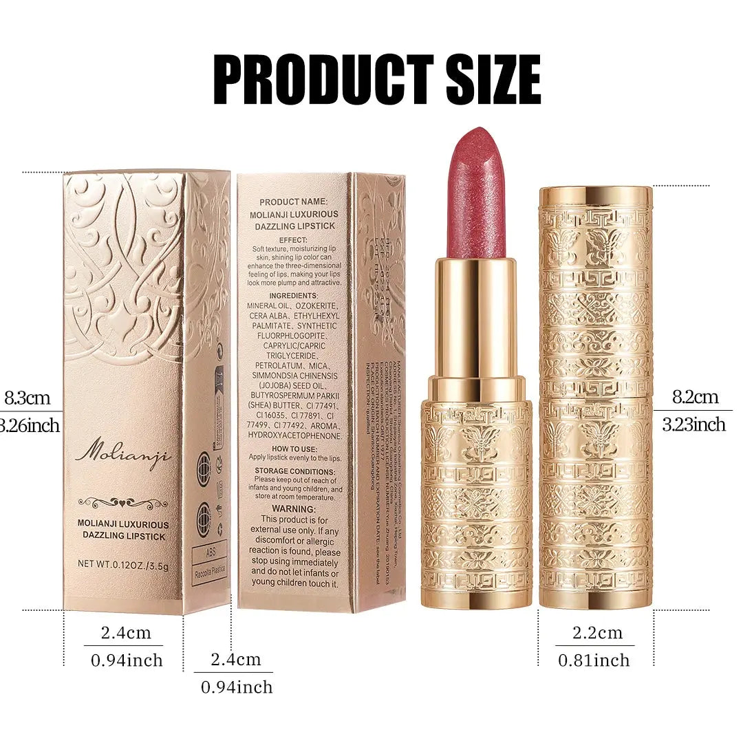 Shining lipstick, long-lasting formula, vibrant colors, easy to apply, suitable for beginners, creating amazing lip makeup High Class Cosmetics