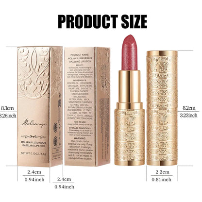 Shining lipstick, long-lasting formula, vibrant colors, easy to apply, suitable for beginners, creating amazing lip makeup High Class Cosmetics