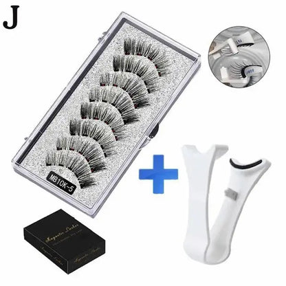 3D Natural Magnetic Eyelashes,With 5 Magnetic Lashes Shipping Box Eyelashes Handmade False Gift Reusable Support Drop Magne T6N2 High Class Cosmetics