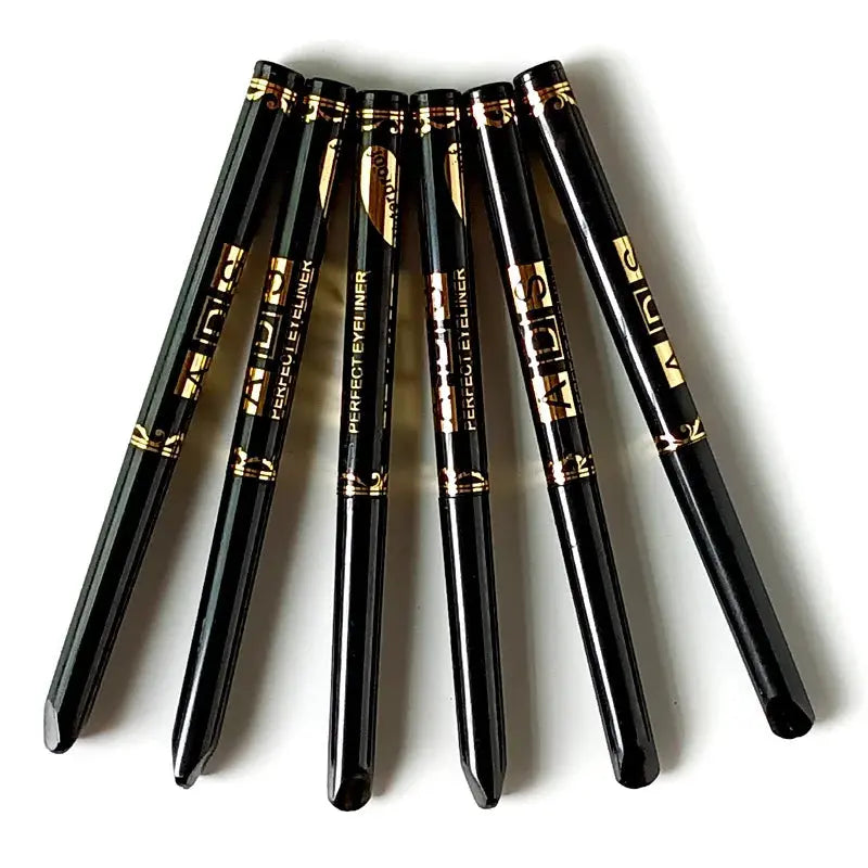 3pcs Black Eyeliner Pencils -Waterproof, Sweatproof & Smudge-Proofwith Easy Twist Application for Flawless Eye Makeup High Class Cosmetics