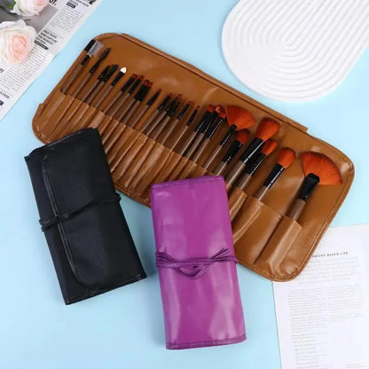 Professional 24Pcs Beauty Brush Set Includes All Makeup Brushes with Organizer Bag for Personal and Travel UseHot High Class Cosmetics