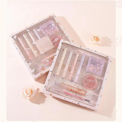 8-Piece Beauty Set with Lipstick, Concealer, Eyeshadow, Eyebrow, and Blush Makeup High Class Cosmetics