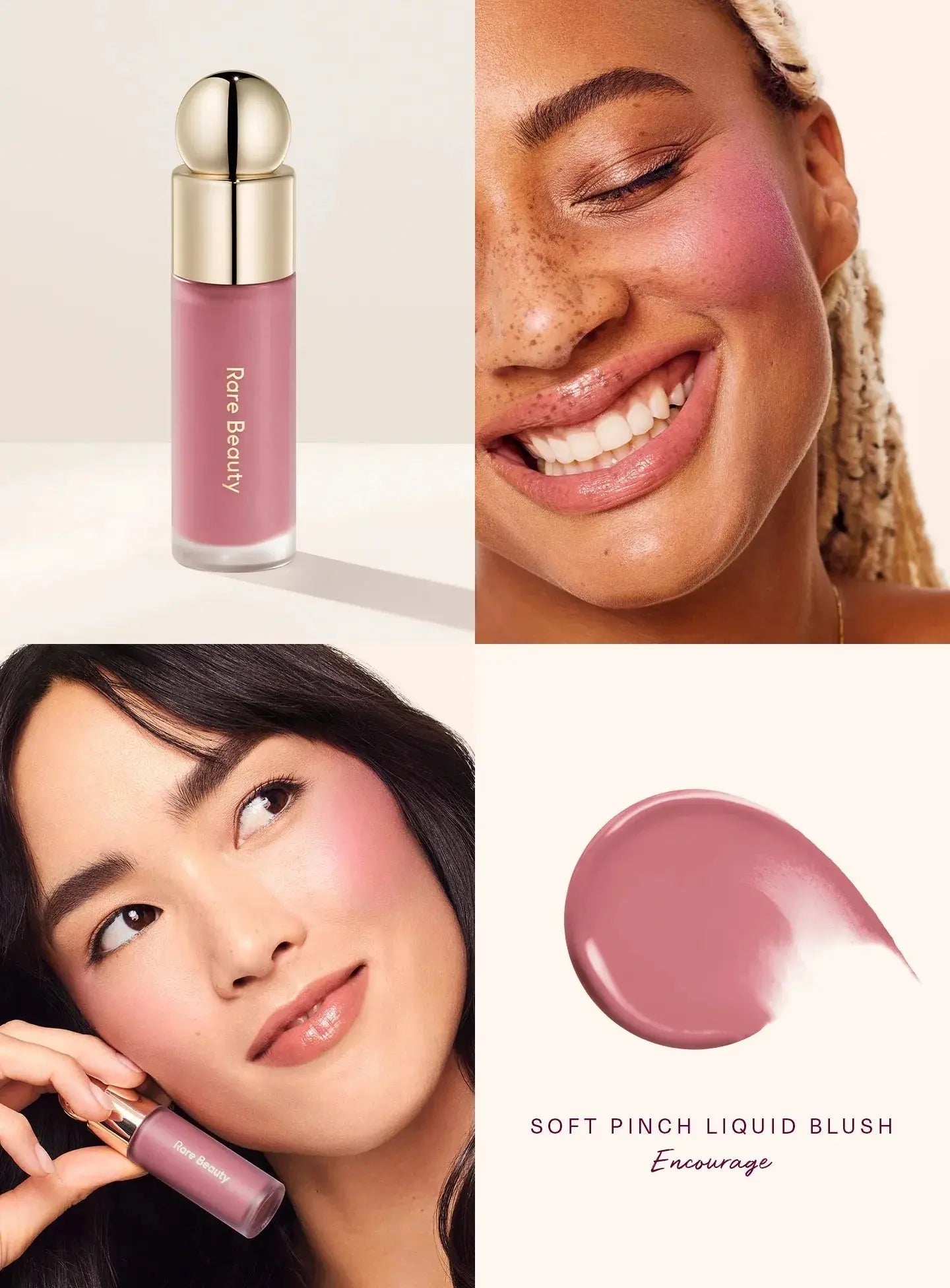 Rare Beauty Soft Pinch Matte Bouncy Cushiony Cream-to-powder Blush Airy And Lightweight Soft Pinch Liquid Blush Natural Flush High Class Cosmetics