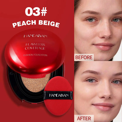 Korean Air Cushion Foundation - Light Natural Moisturizing Concealer Whitening Oil-Control Women's Long-lasting Makeup Base High Class Cosmetics