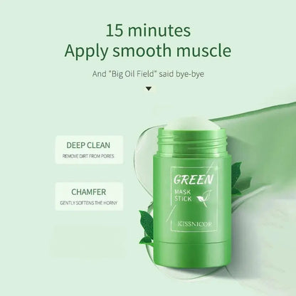 Green Tea Mask Face Clean Green Tea Cleansing Deep Moisturizing Shrink Pores Blackhead Acne Facial Korean Skin Care High Class Cosmetics