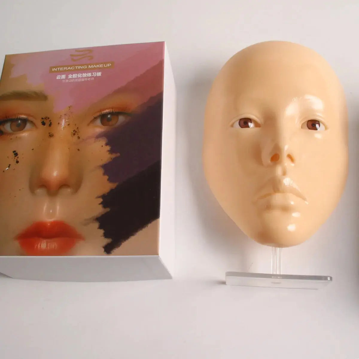 Makeup Full Face Practice Model 5D Silicone Bionic Skin Mannequin Eye eyebrow Eyelash Eyeshadow for beginner Makeup High Class Cosmetics